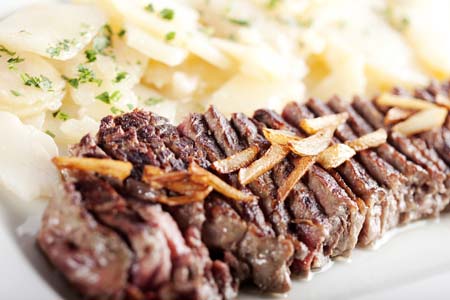 Entrecote fileteado con ajitos