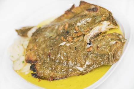 Rodaballo a la parrilla