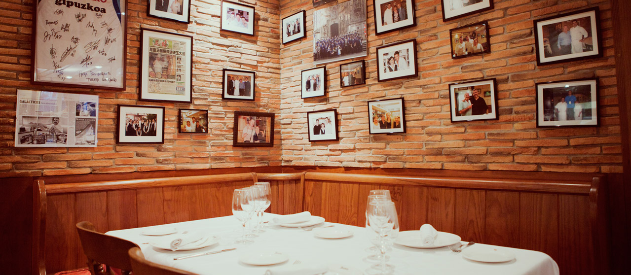 Mesa del comedor de Txuleta